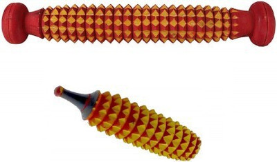 SUJOK Acupressure Foot Roller Wooden with Karela Roller Wooden Massager (foot roller plain 1 + wooden karela 1) Massager(Multicolor) SUJOK Acupressure Foot Roller Wooden with Karela Roller Wooden Massager (foot roller plain 1 + wooden karela 1) Massager(Multicolor)