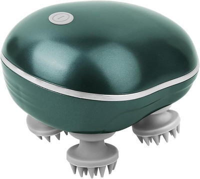 Kostech Electric Head Scalp Massager | Head Kneading Massage Machine 3 Speed Mode Portable, Rechargeable Electric Head Kneading Massager, 3 Speed Modes Massager(Green)