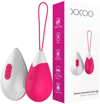 VISHMART DROP WITH REMOTE 8 Mode Vibe Massager For Women Massager Massager(White, Pink)