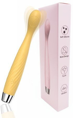 breckelle's Groove Azza Full Body Massager for Pain Relief Rechargeable |10 Vibration Modes| Waterproof | Body-Safe Silicone Electric Massager Massager(Yellow)