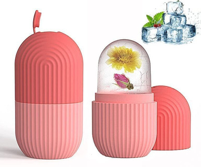 Suthar's Ice Roller For Neck, Face ICE ROLLER TO ENHANCE SKIN GLOW, SHRINK & TIGHTEN PORES (Multicolor) Massager(Multicolor)