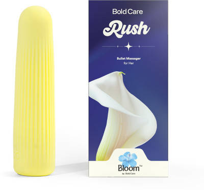 Bloom Bullet Personal Massager Bullet Personal Massager, Rechargeable, Muscle Relief & Relaxation, Compact Massager(Yellow)