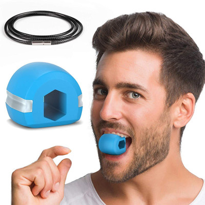 LAXIT Jawline Exerciser Massager Tool For Men & Women Jaw and Face Exerciser Facial Exerciser, chewing equipment For Jawline Sharpener Massager(Blue)