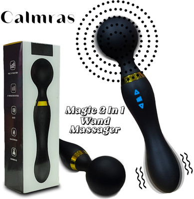 NAUGHTY NIGHTS 2 in 1 Magic Wand Massager | USB Rechargeable Internal External Massager | Multiple Modes Pain Relief Wand Massager Massager(Black)