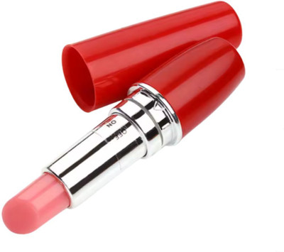 VOREX Women's Mini Lipstick Shaped Battery Operated Stroker With Intense Vibration Full Body Waterproof Stress Relief Electric Pain Relief Silicone Massager(Red)