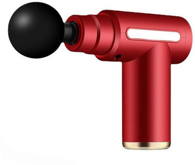SOBO Full Body Massager Gun For Deep Tissue Pain Relief With 4 Massager Head, 6 Speed Setting, Lithium Ion Battery, Percussion Full Body Massage Machine Gun Massager(Red)
