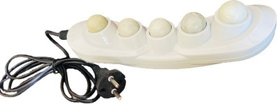 POWEREST 5 Ball Jade Heating Projector With Vibration For Spine and Back Pain Massager(White)
