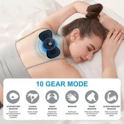 BSVR Portable Massager 8 Modes ,19 Speed Full Body Massager 20 Portable Massager Rechargeble Full Body Massager for Pain Relief 20 Massager(Black)