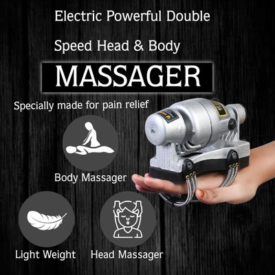 LEADWORT Professional Powerful Double Speed Floating Action Instant Relief Massager/Head Massager for Neuropathy Massager(Silver)