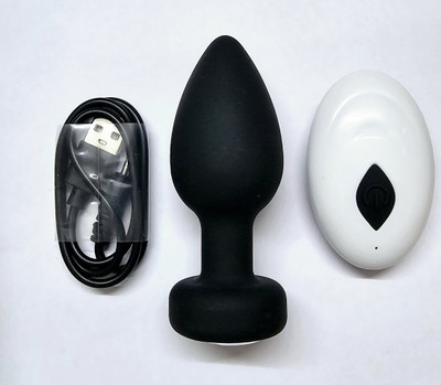 purvish 10 frequency Mate Silicon Vibrating Body Massager Plug for Ultimate Relaxation with, Remote Controlled, Waterproof (SIZE-M) Rechargeable Massager(Black_Mate)