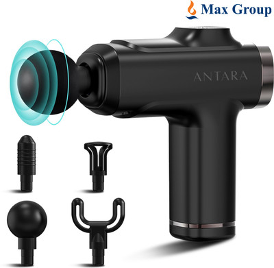 AGEasy Pain Relief Compact Massage Gun 8 Speed, 4 Massage Heads, Rechargable USB Type - C, Handheld Massager(Black)