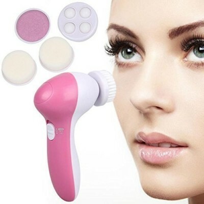 The Care FM20 Beauty Care Brush Deep Clean 5 in 1 Portable Facial Cleaner Relief Face Massager Massager(Multicolor)