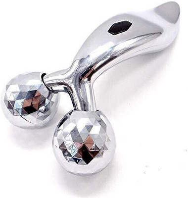 ANADI km0010-3d Massager-1 3D Y Shape Roller Massager Micro-current Big For Face And Full Body Relaxation Massager(Silver)