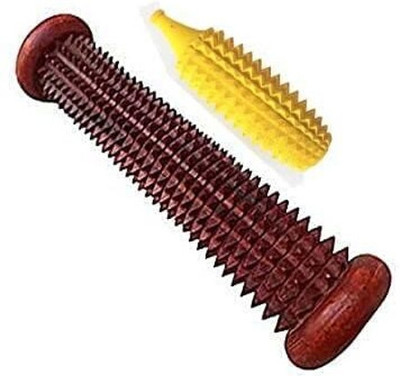 Ronofic Acupressure Foot Massager Roller (Wood) With Karela Roller For Palm Exercise Tool Massager(Multicolor)