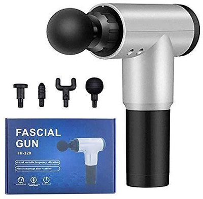 SERCUI Latest Facial Gun N-49 Rechargeable KH-320 Handheld Muscle Massagers Fitness Vibration Body Care I Deep Muscle Massager Massage Gun,Handheld 6 Speeds Percussion Fascial Gun for Pain Relief,Super Quiet evice with 4 Interchangeable Massage Heads Massager(Multicolor)
