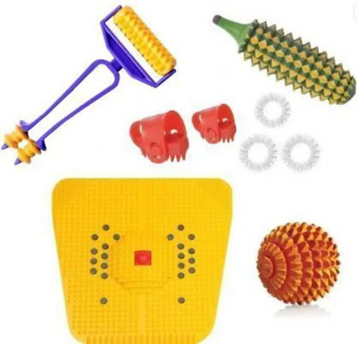 Ronofic Acupressure tool kit combo Acupuncture fitness mat yoga mat Massager Massager(Multicolor)