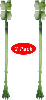 BROLAVIYA 2 in 1 Back Roller with Back Scratcher Shape Manually Massage Stick,for Troublesome Itchy Spots and Relief Massager Massager(Green Type)
