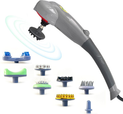 Zovilstore Electric Handheld Vibrating Machine for Deep Tissue Home Spa Therapy 8-in-1 Full Body Massager with Detachable Attachments Massager(Multicolor)