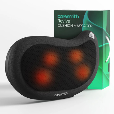 caresmith FCS0094 Revive Cushion Massage Pillow | Kneading & Infrared Heat Therapy Massager(Black)