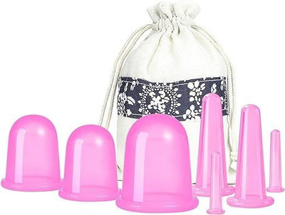 Aravli 7Set Cupping Therapy Set, Silicone Anti Cellulite Cup, Vacuum Suction Massage 7Set Cupping Therapy Set, Silicone Anti Cellulite Cup, Vacuum Suction Massage Massager(Pink)