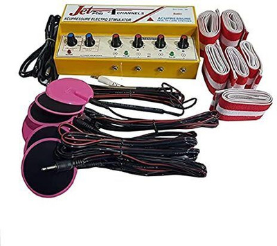 acuwellness Acupressure Stimulator 4 Channel Tens Machine Stimulator 4 Channel Machine Therapy Physiotherapy Acupressure Stimulator01p Massager(White)