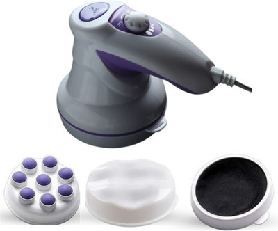 SOBO Slimming Full Body Manipol Massager With 3 Heads Adjustable Speed Vibration Full Body Massager(White, Purple)