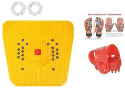 Ronofic Acupressure 2000 foot mat with advance Massager Accupressure plastic with magnatic roller massager Massager(Multicolor)