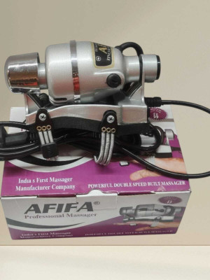 Massfinger Mini Vibration Massager Mini Electric Handheld Body Massager Machine. Massager(SILVER RING)