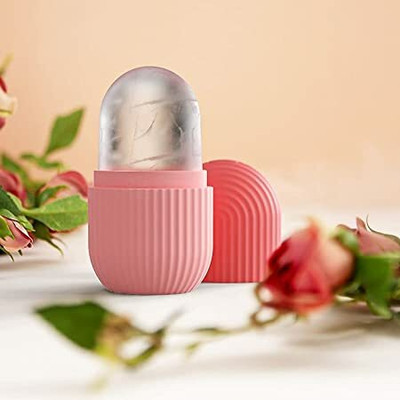 Om Enterprise Ice Roller Pink Ice Face Roller Pink Massager(Pink)