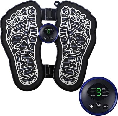 Esarora Premium Electric Portable EMS Foot Muscle Massager Bioelectric Massage Mat_F26EQ Microcurrent Bioelectric Spine Pain Relief Feet | 8 Mode & 19 Level_9KL5T2BFG Massager(Black)