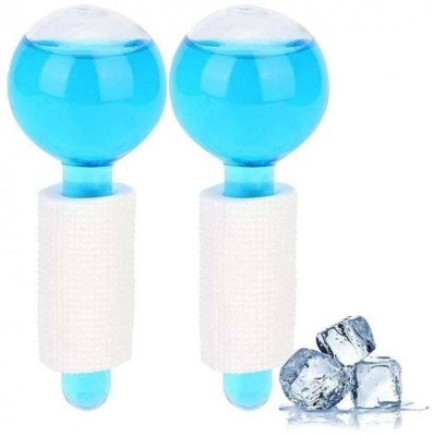 KETMORS ENTERPRISES Ice Ball Facial Massager Eyes Massager Ice Hockey Energy Facial Massage Ice Ball Massager(Blue)