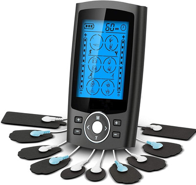 knidaa store TENS Massager physiotherapy , 24 Modes, 20 Level of Intensity, for Pain relief Massager Rechargeable, Muscle/Nerve Stimulator for Pain Relief Therapy Massager(Black)