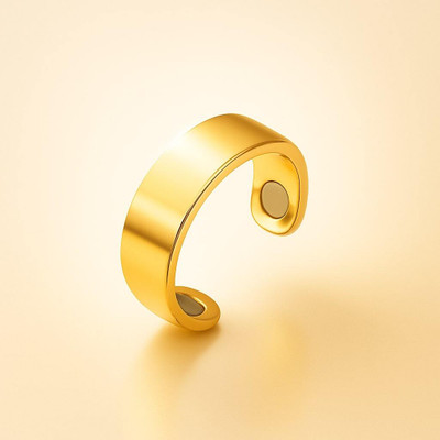 WYNX SugarShield Ring (1pc) – Magnetic Acupressure Ring for Sugar Management & Finger Circulation Massager(Gold)
