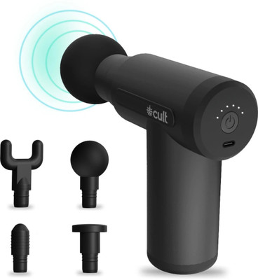 Cult Volt Silicone head, 3000mAh Battery, Pain Relief, Deep Tissue Full body gun Massager(Black)