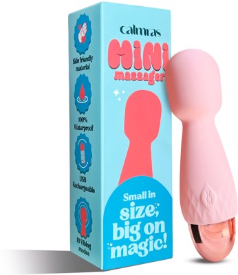 NAUGHTY NIGHTS Mini Personal Massager | USB Rechargeable | 10 Modes Body Massager By Calmras | 60 Minutes Run Time Silicone Massager(Powder Pink)