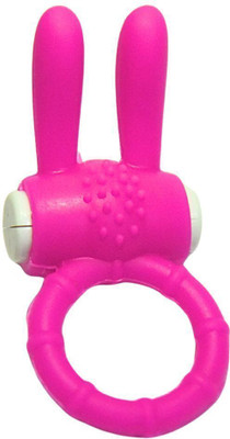 VOREX Men's Extremely Stretchable Raab Vibration Ring Reusable Battery Operated Waterproof Massager(Pink)