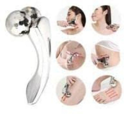 new sparsh 3D MASSGER 164 3D Y Shape Aluminium Microcurrent Face Platinum Roller Massager Massager(Silver)