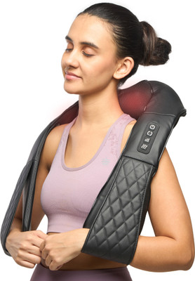 Cult Therma Relax Shiatsu Massage with Infrared Heat Therapy for Shoulder & Back, Pain Relief Massager(Black)