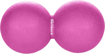 Strauss Hard PVC Dual Yoga Massage Ball Massager(Dual Massage Ball, (Pink))