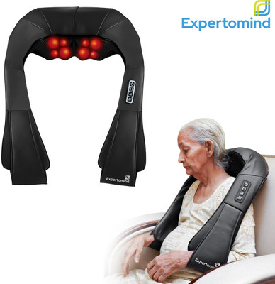 Expertomind Cervical Heat Massager | Relieves Cervical Neck Pain | With Heat Kneading Nodes Multifunctional With Adjustable Speed Massager(Black)