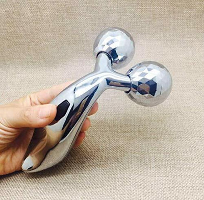 Glamezone 113 3D Shape Massager 360 Rotate Full Body Massage Silver) Massager(Silver)