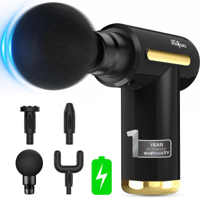 DR PHYSIO USA Supervolt 1041 Electric Full Body Pain Relief Massage Machine Gun Massager(Black, Gold)