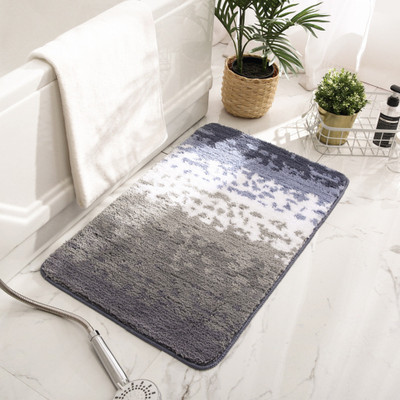 KUBER INDUSTRIES Polyester Bathroom Mat(Multicolor, Medium)