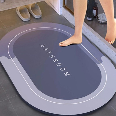 VELORA Rubber Bathroom Mat(Multicolor, Large)