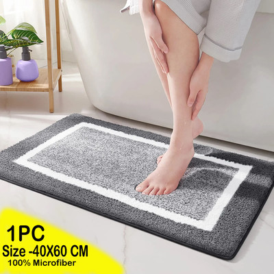 Slayy with Style Microfiber Door Mat(Grey, Medium)