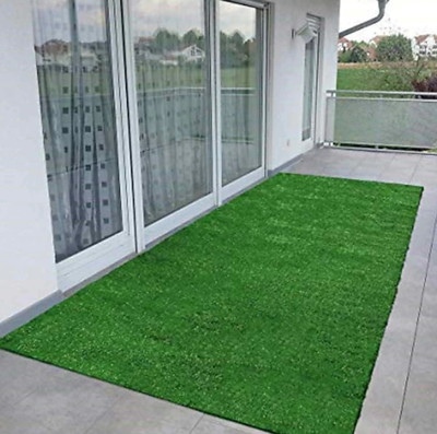 COMFY HOME PP (Polypropylene), Artificial Grass Floor Mat(Green, Free)