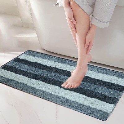 RJVT Microfiber, Polyester Floor Mat(Light Grey, Medium)