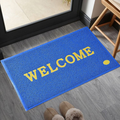 VSTUCART Plastic Door Mat(Blue, Free)