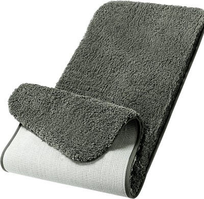 vmps Microfiber Bathroom Mat(Grey, Extra Large)