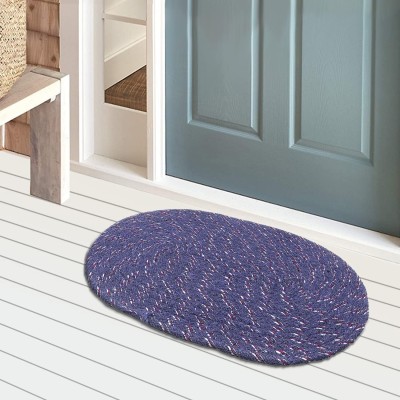 VSTUCART Cotton Door Mat(Purple, Small)